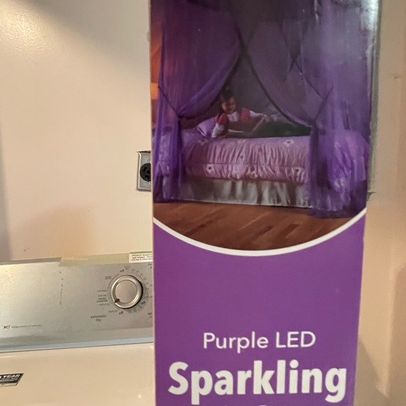 Heartsong Purple Sparkling light Led Canapy for Kids. - Picture 3 of 4